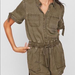 EXPRESS Olive Green Romper